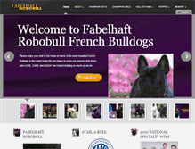 Tablet Screenshot of fabelhaftfrenchbulldogs.com